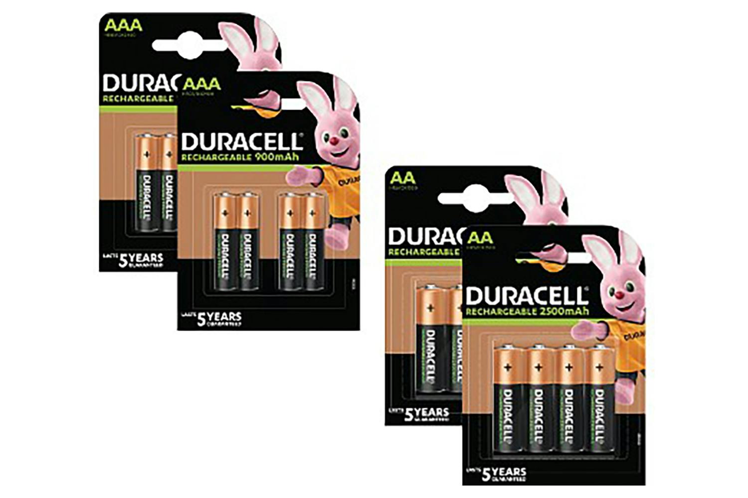Duracell Pre-Charged AA & AAA Battery | Packs of 2 X 8