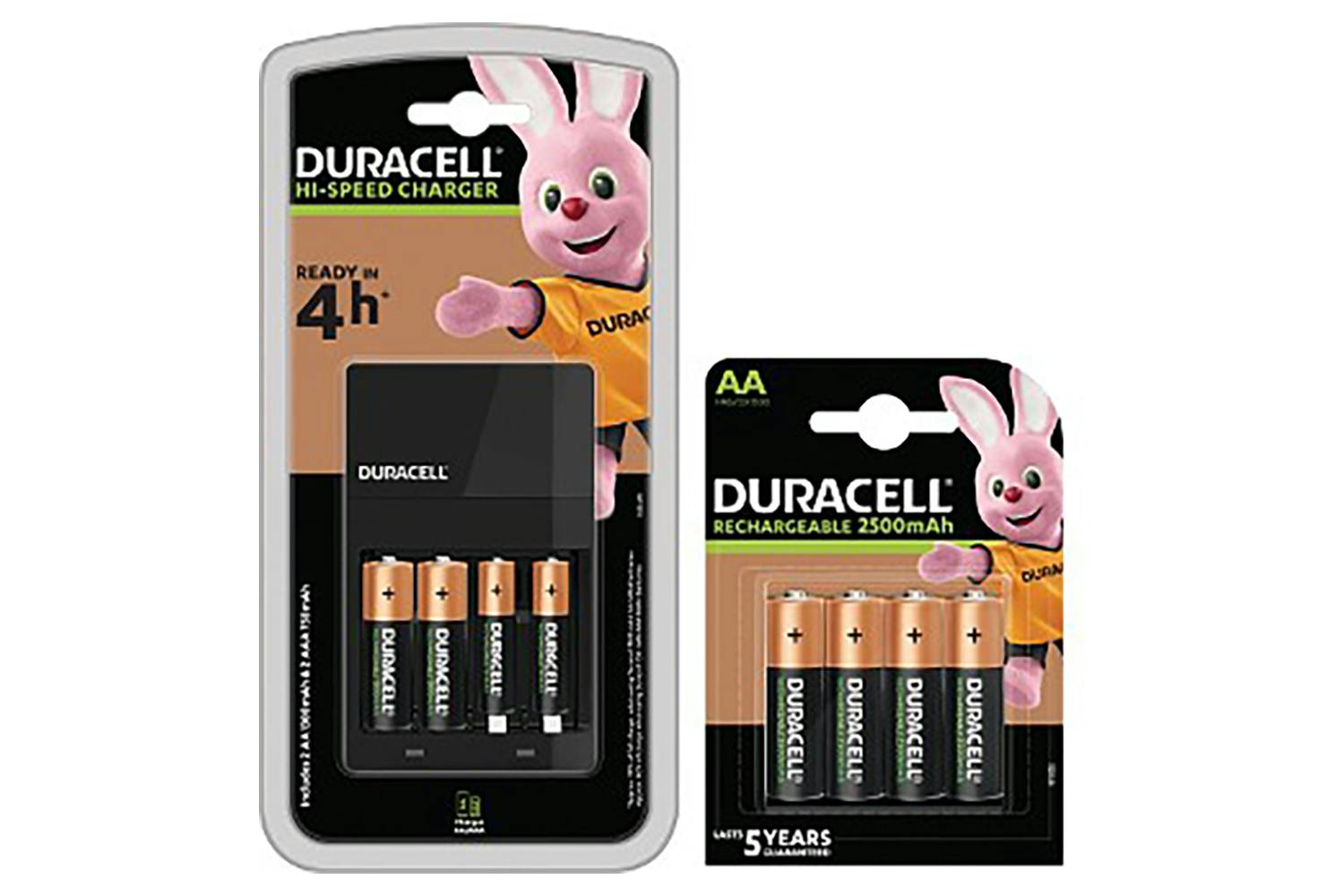Duracell 4 Hour Charger + 6 AA, 2 x AAA Battery