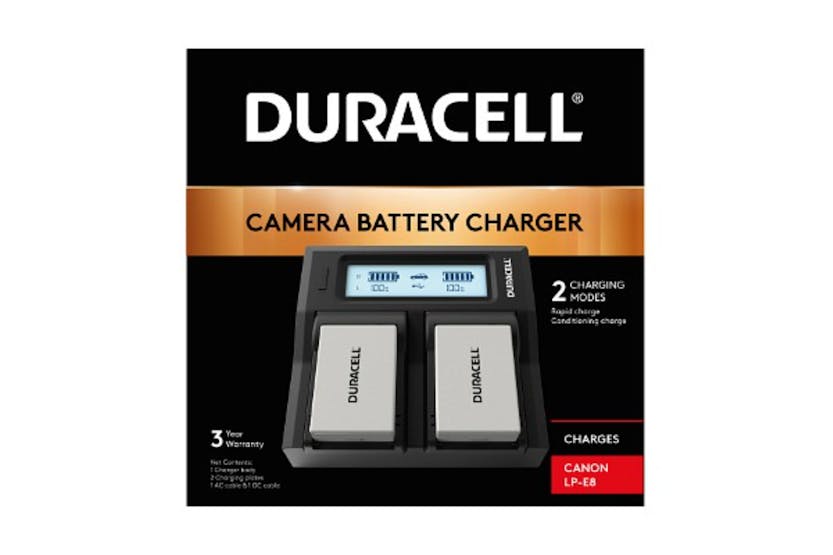 Duracell Dual Battery Charger for Canon LP-E8