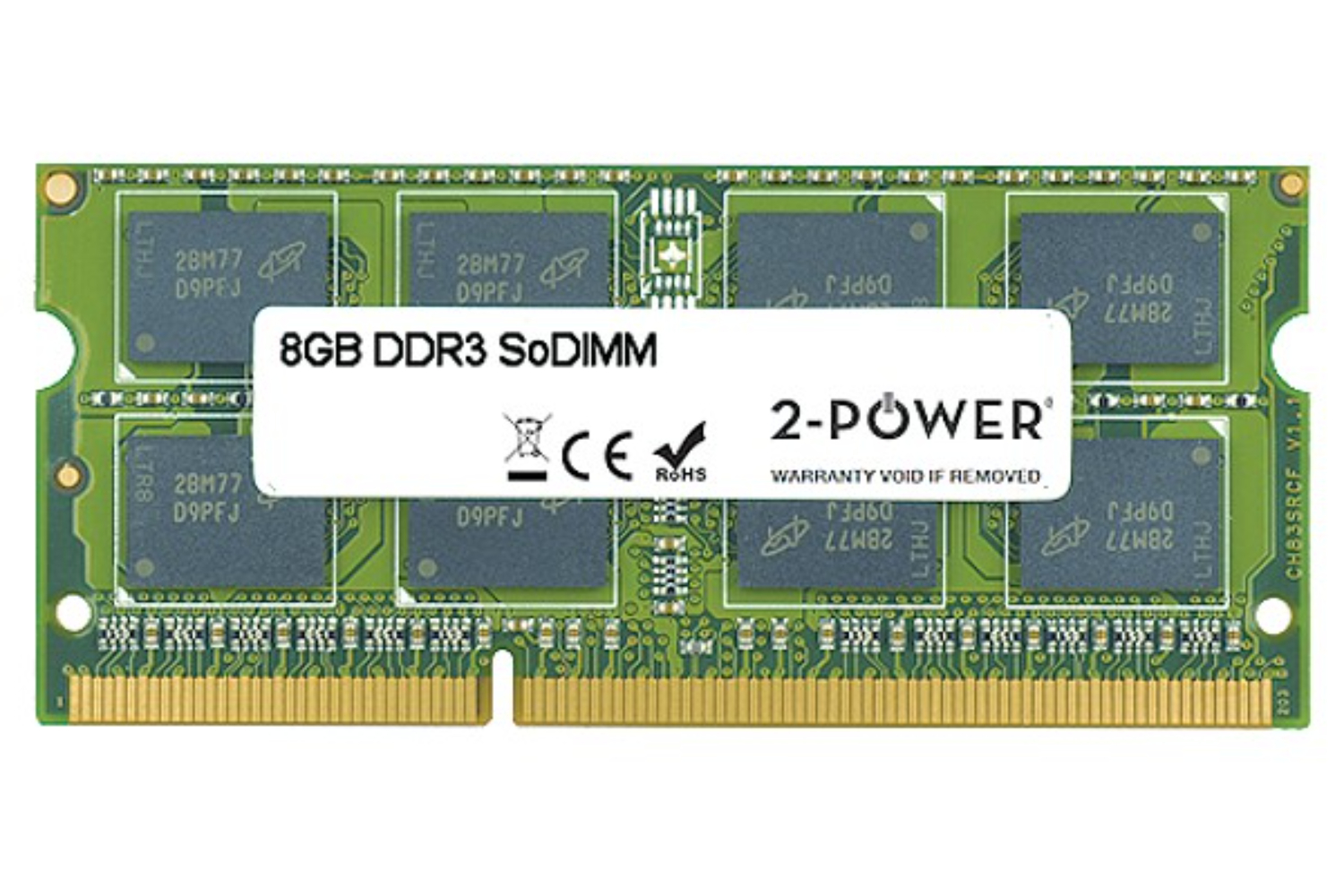 2-Power 8GB Memory Module