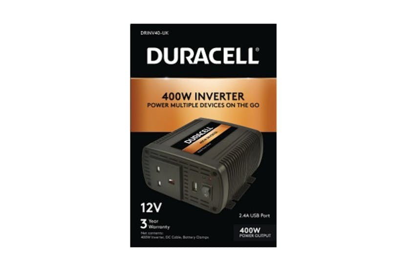 Duracell 400W Single UK Socket Inverter