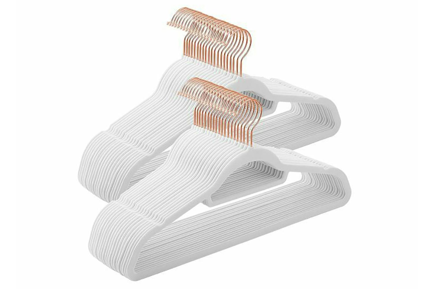Songmics Non-Slip Clothes Hangers | White | 50 Pack