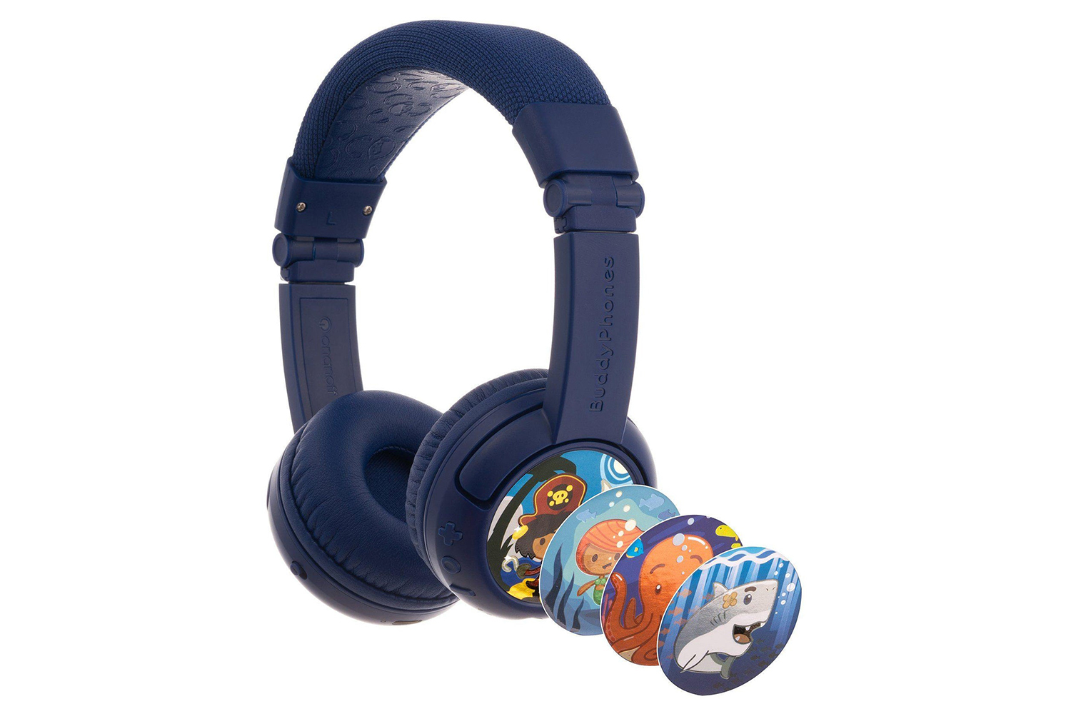 BuddyPhones Play Wireless Kids Headphone Deep Blue