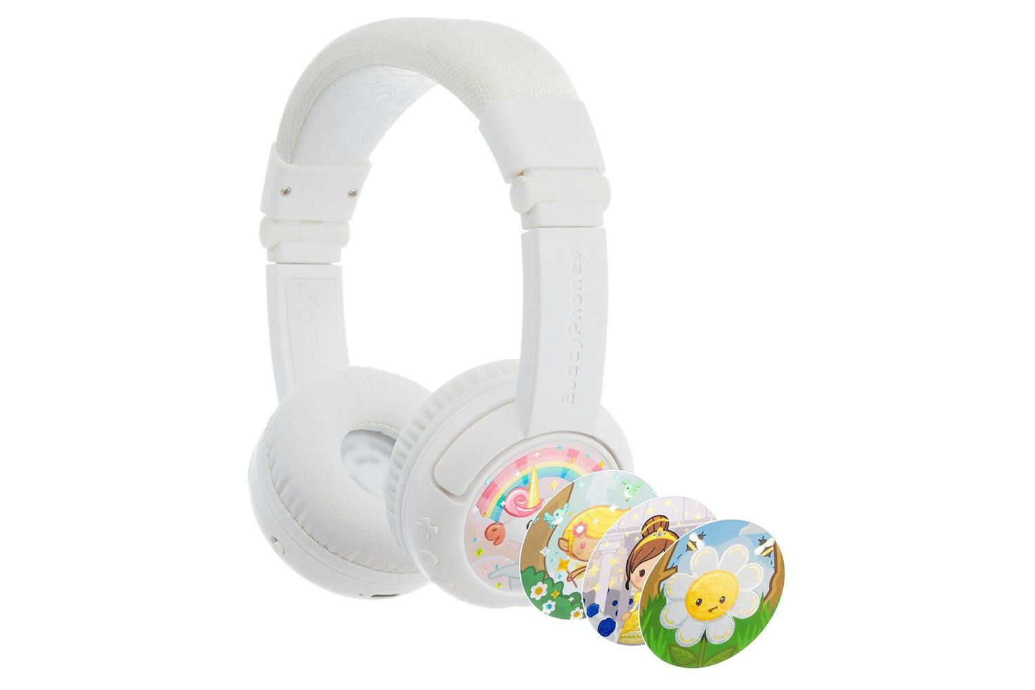 BuddyPhones Play+ Wireless Kids Headphone | Snow White