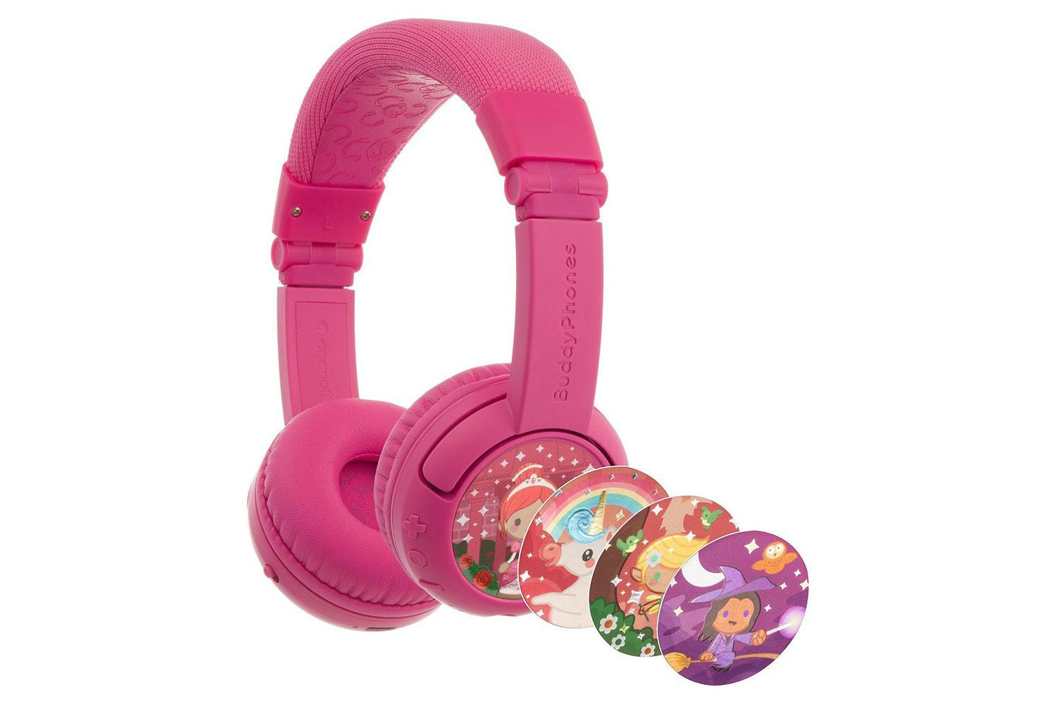 BuddyPhones Play+ Wireless Kids Headphone | Rose Pink