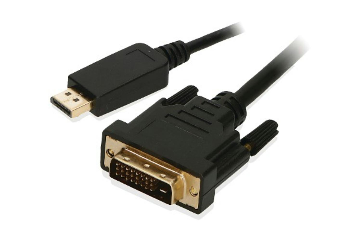 2-Power Displayport to DVI Cable | 2m