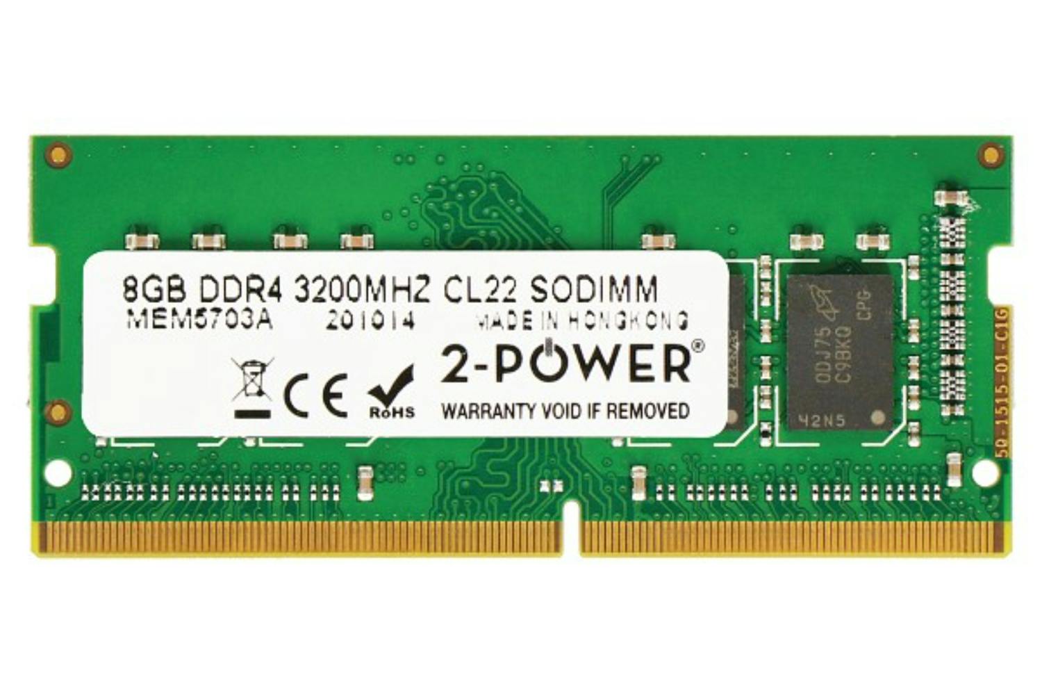 2-Power 8GB DDR4 3200MHz CL22 SODIMM Memory Module