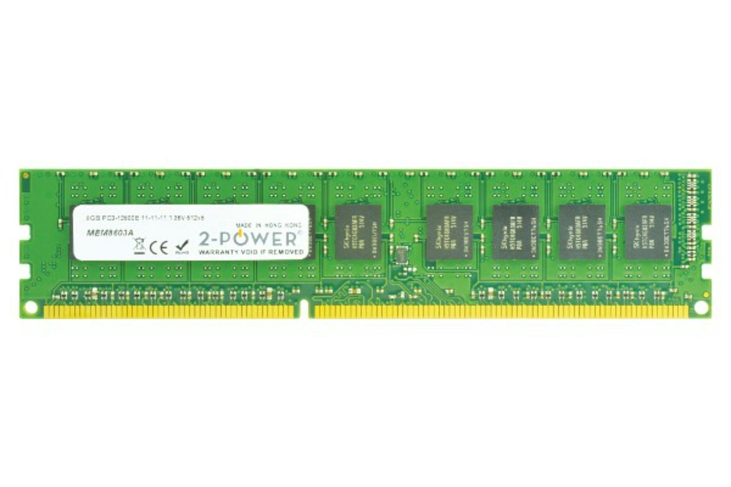 2-Power 8GB DDR3 1600MHz ECC + TS DIMM Memory Module