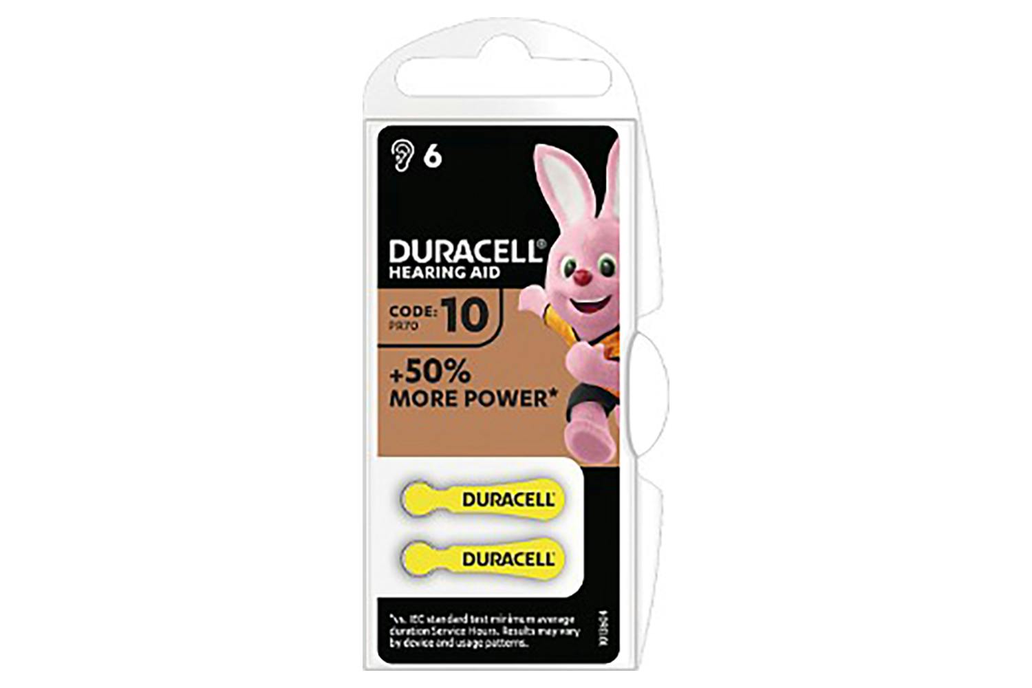Duracell 1.4V Hearing Aid Battery 6 Pack