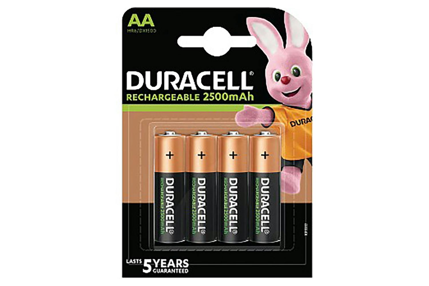 Duracell Ultra Rechargeable AA 2500mAh 4 Pack