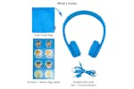 BuddyPhones Explore+ Wired Kids Headphones | Cool Blue