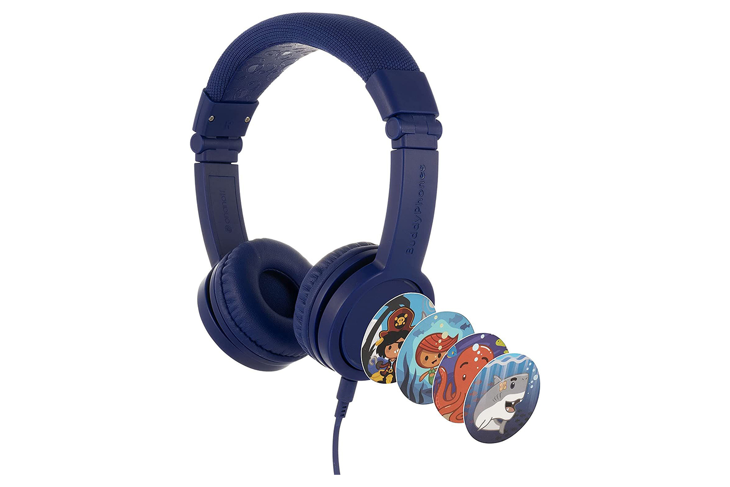 BuddyPhones Explore Wired Kids Headphones Deep Blue