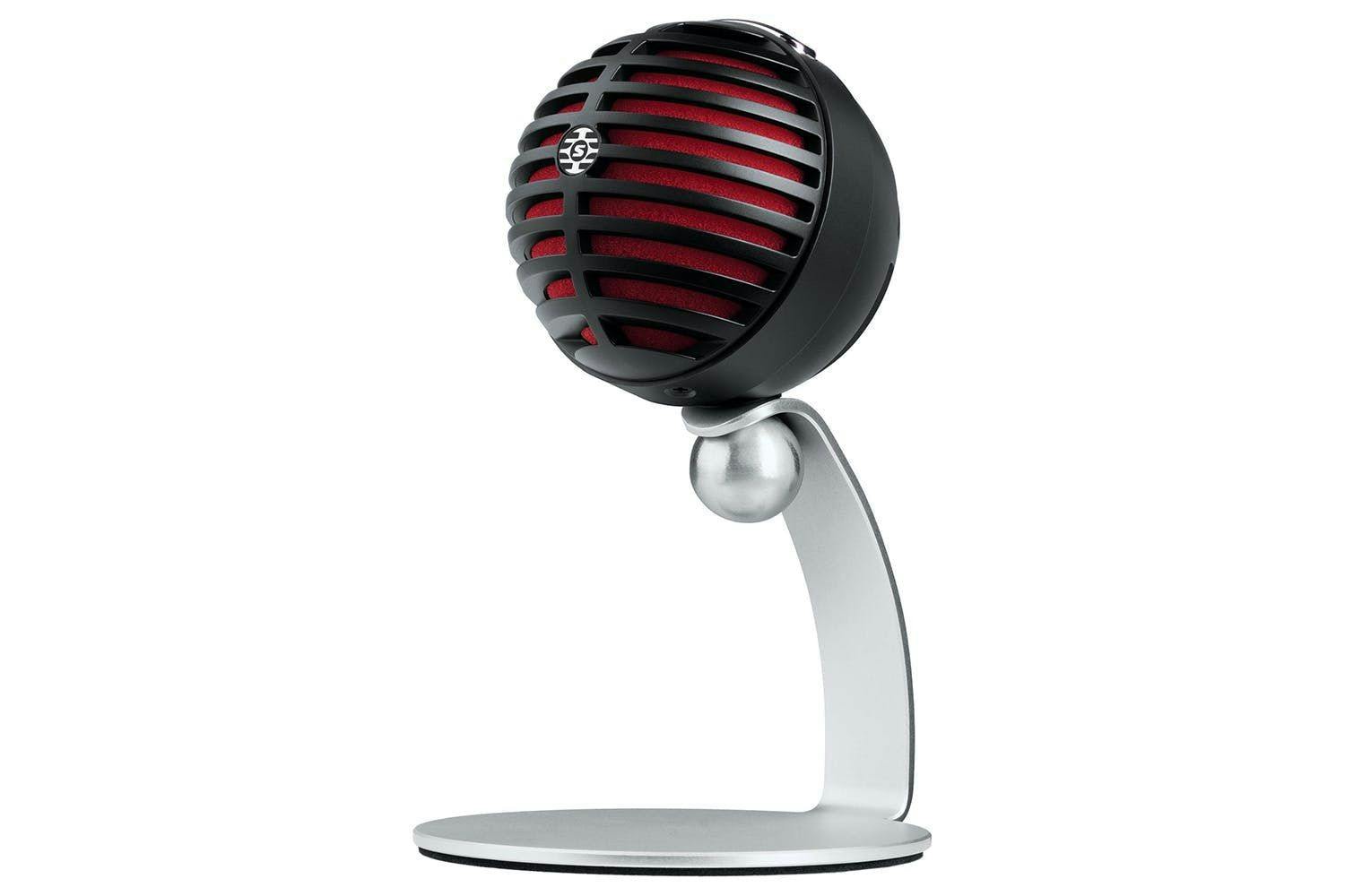 Shure MV5 Digital Condenser Microphone | Black/Red