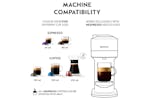 Nespresso Vertuo Next 11713 Coffee Machine with Aeroccino Milk Frother by Magimix | Pure Chrome