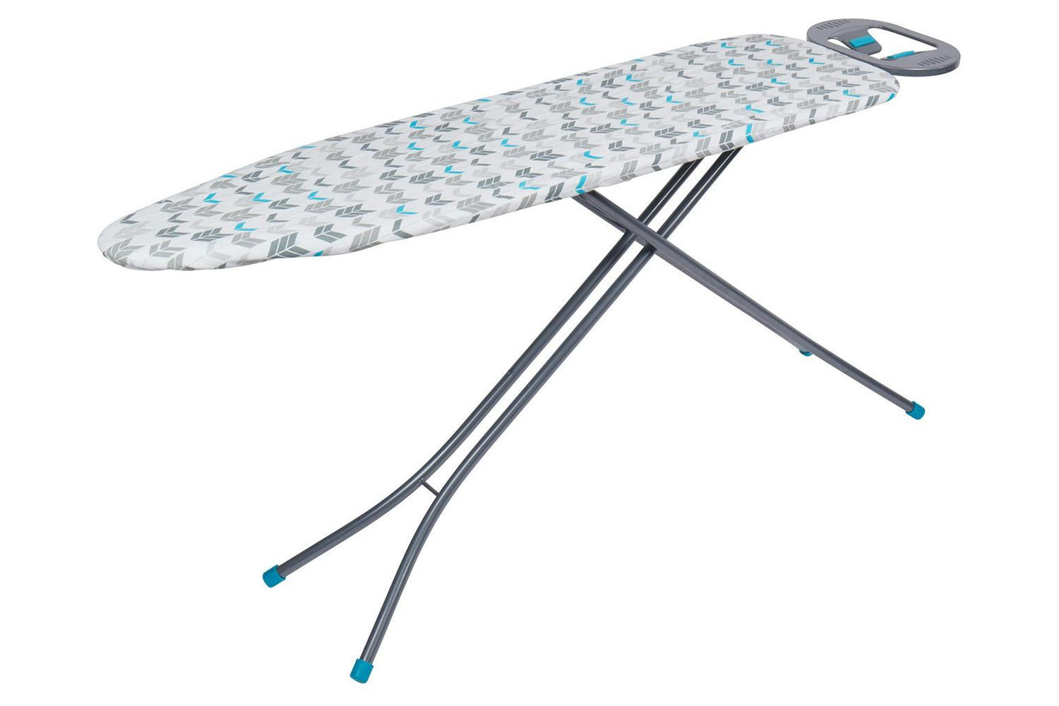 Beldray Adjustable Iron Rest, Lightweight Ironing Board | Grey and Turquoise