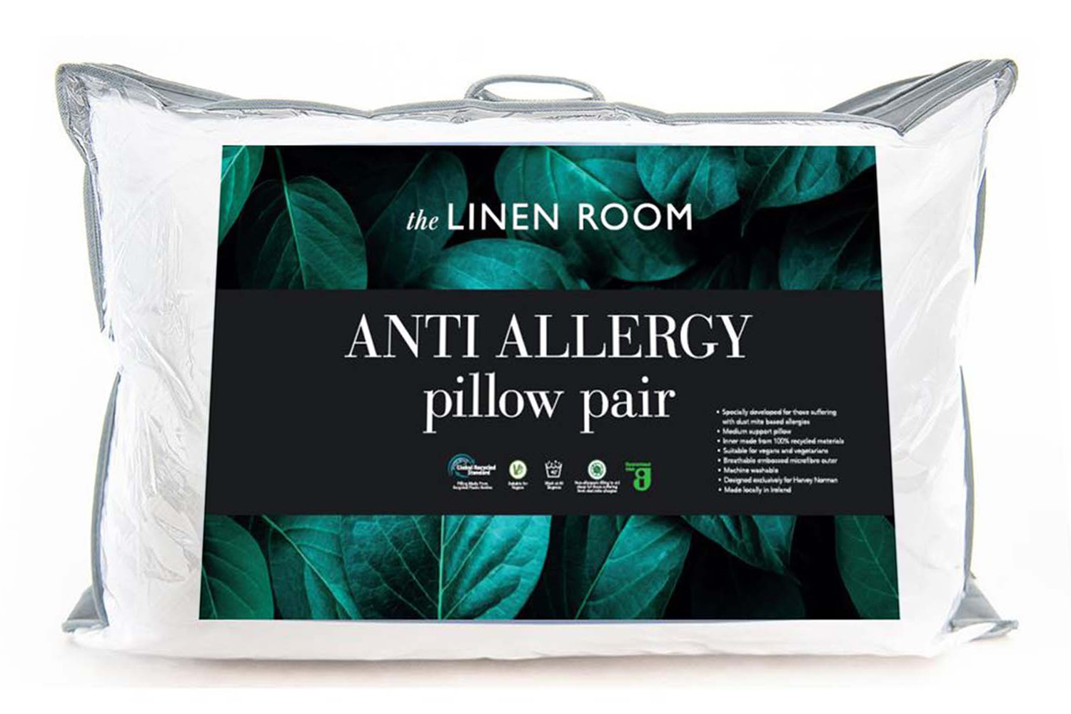 The Linen Room | Botanical Anti Allergy Pillow | Pair