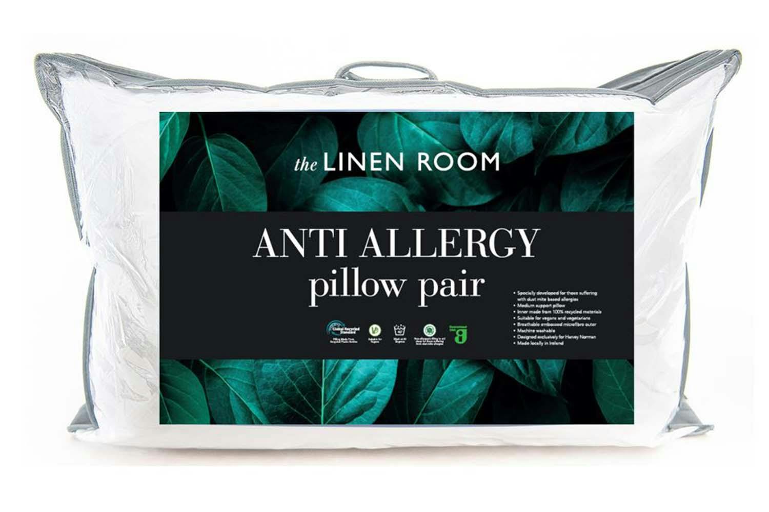 The Linen Room, Botanical Anti Allergy, Pillow Pair