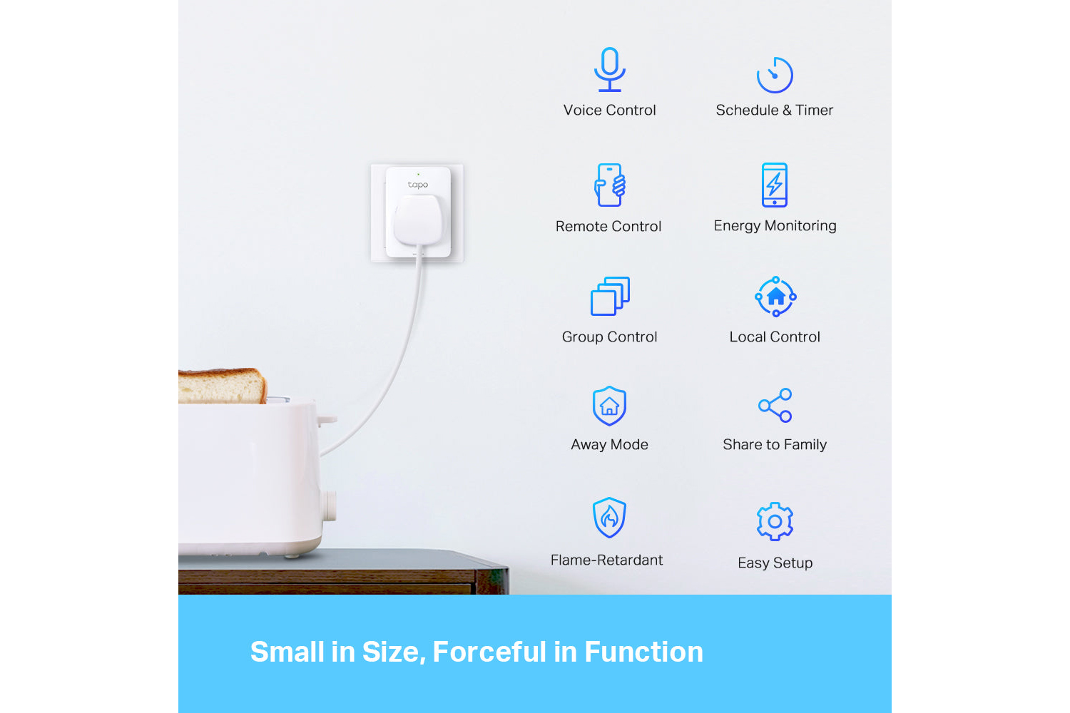 TP-Link Tapo Smart Plug Energy Monitoring | 4 Pack