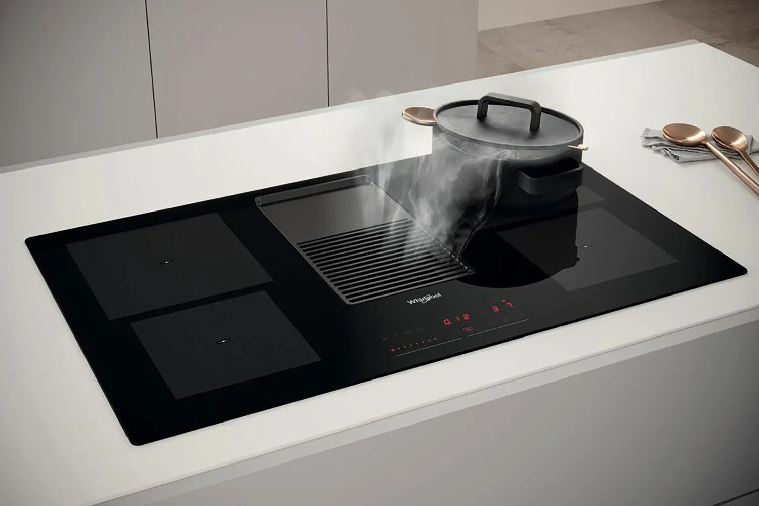 Whirlpool 83cm Built-in Induction Glass-Ceramic Hob | WVH92KFKIT/1 ...