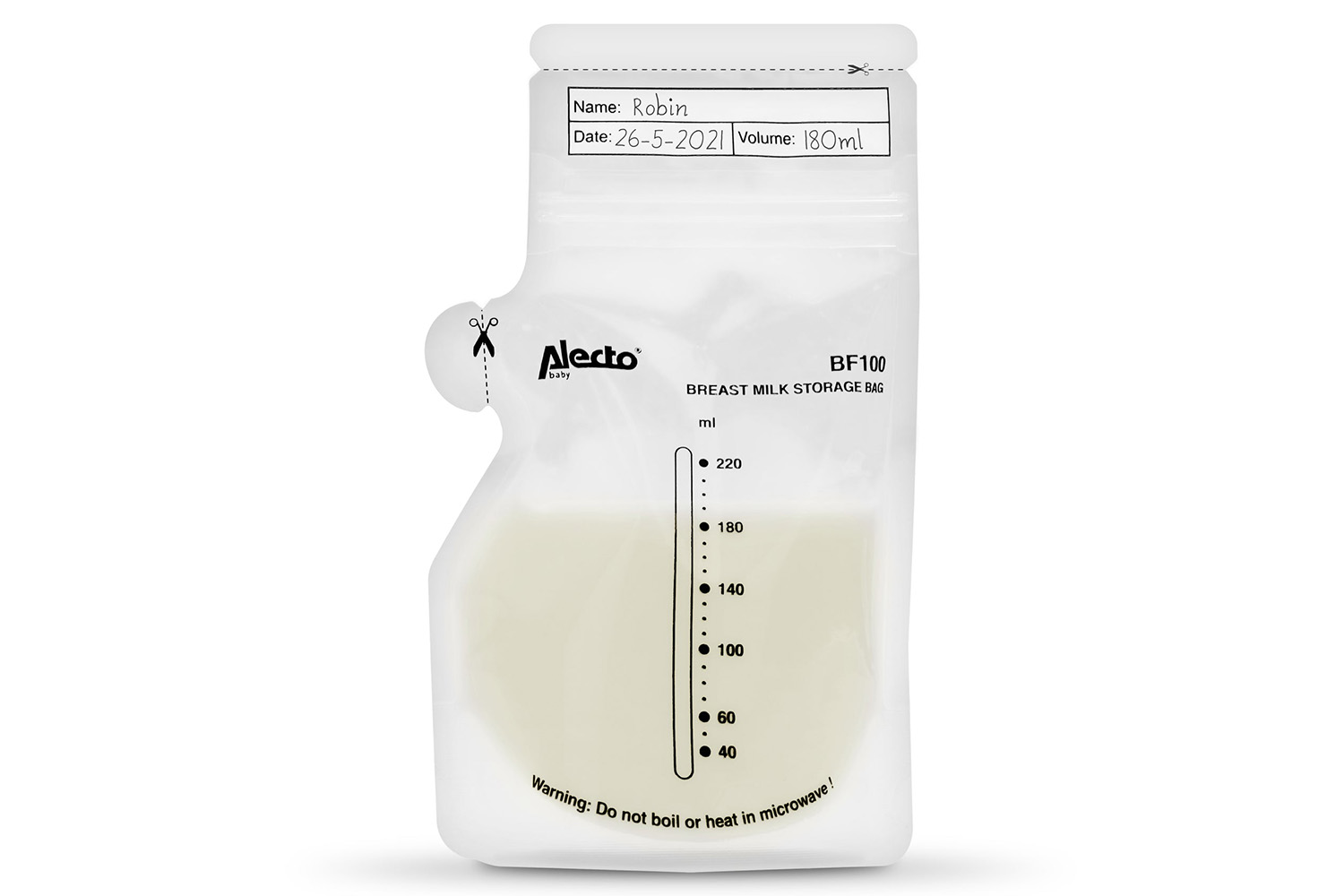 Alecto BF100 100PK Breast Milk Storage Bags