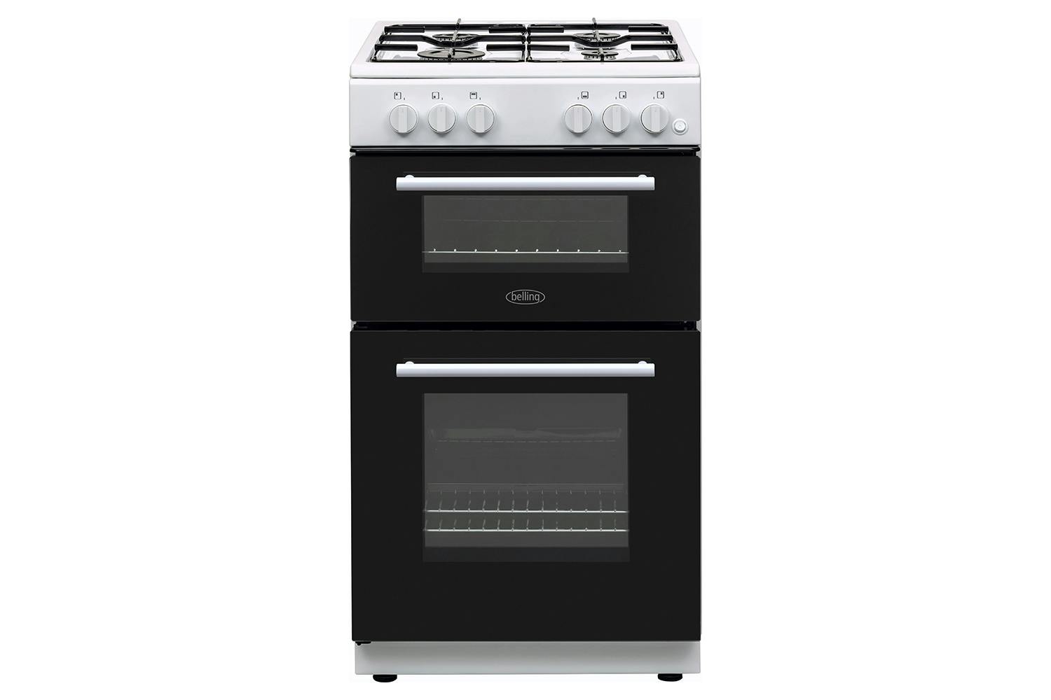 Belling 50cm Double Oven Gas Cooker | BFSG51TCWHLPG