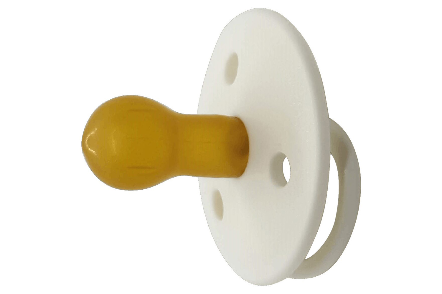Mininor Round  Latex Soother | 0m+ | White