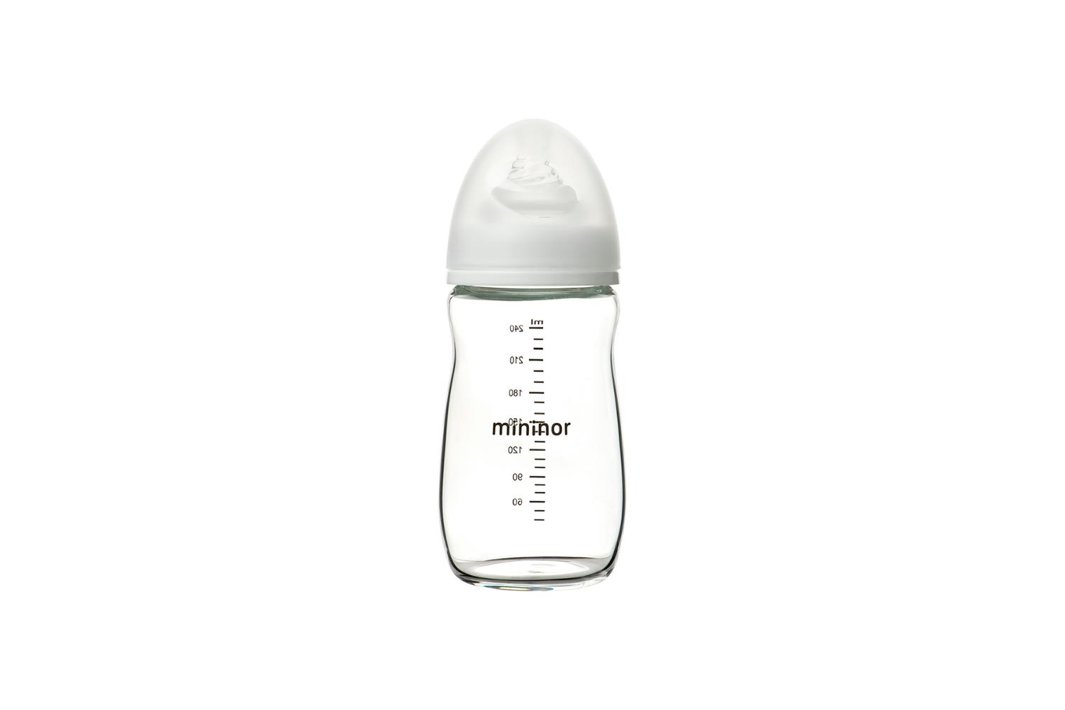 Mininor Glass Feeding Bottle | 240ml