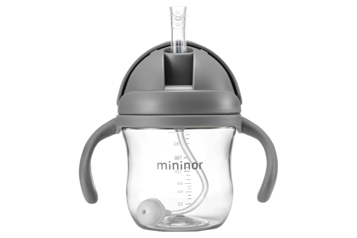 Mininor Straw Bottle | 220ml | Grey