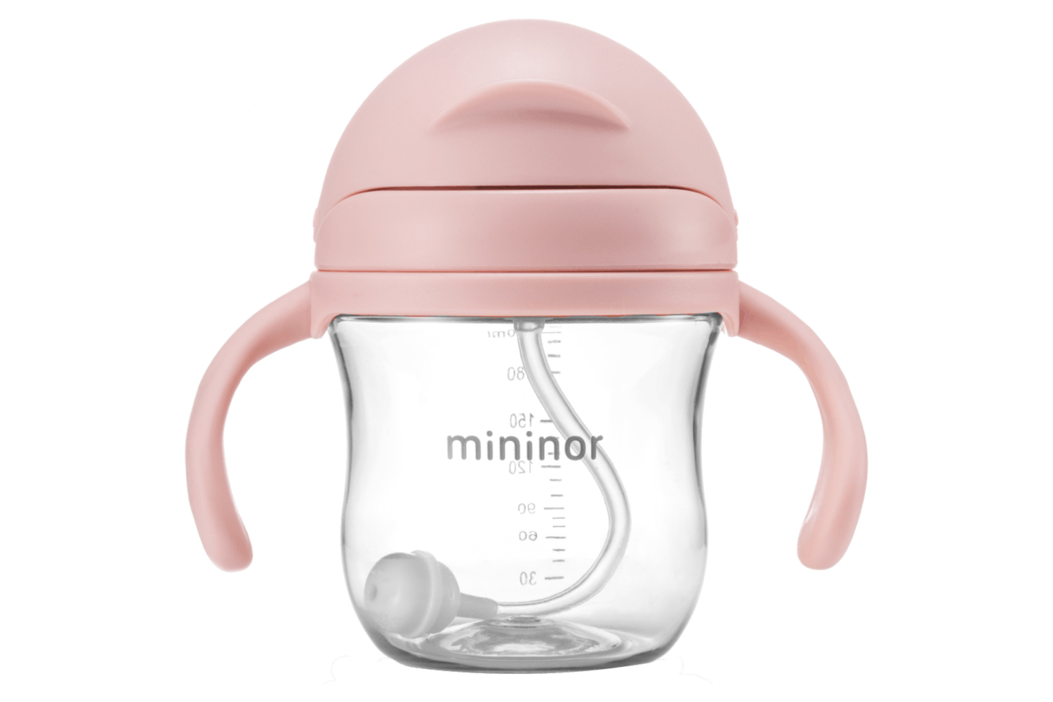 Mininor Straw Bottle | 220ml | Pink