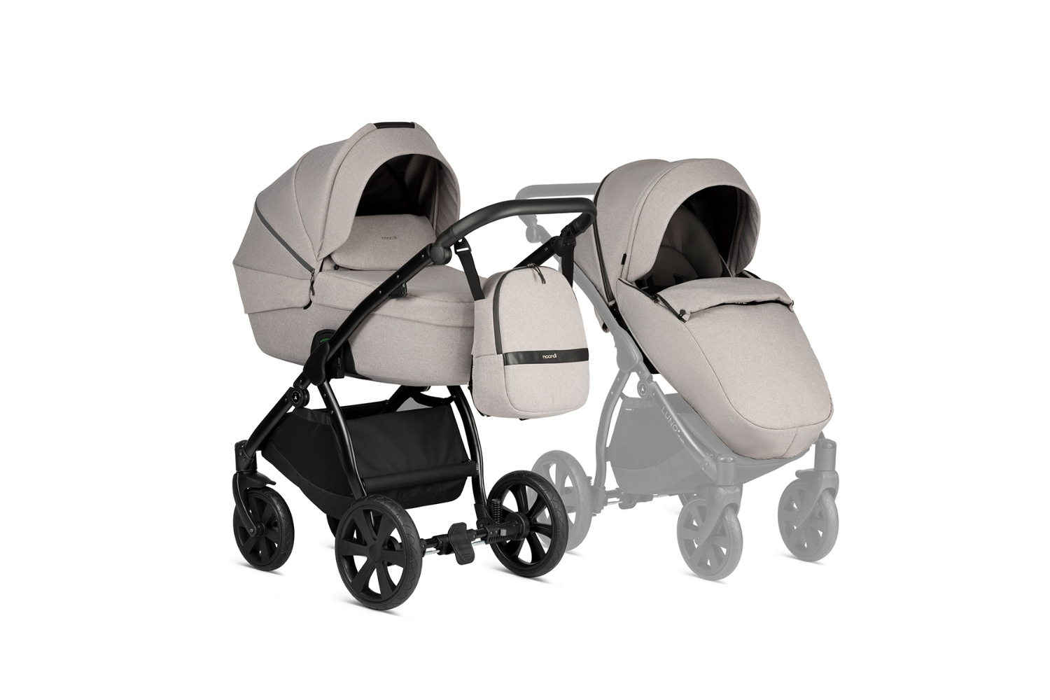 Noordi Luno All Trails 2-in-1 Travel System | Moon Rock