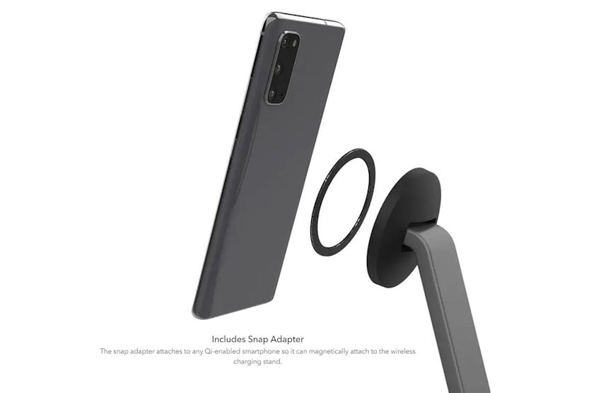 Mophie Snap+ Wireless Charging Stand and Pad | Black