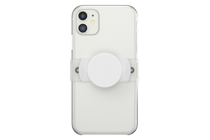 Popsocket Slide Stretch PopGrip with Square Edges | White