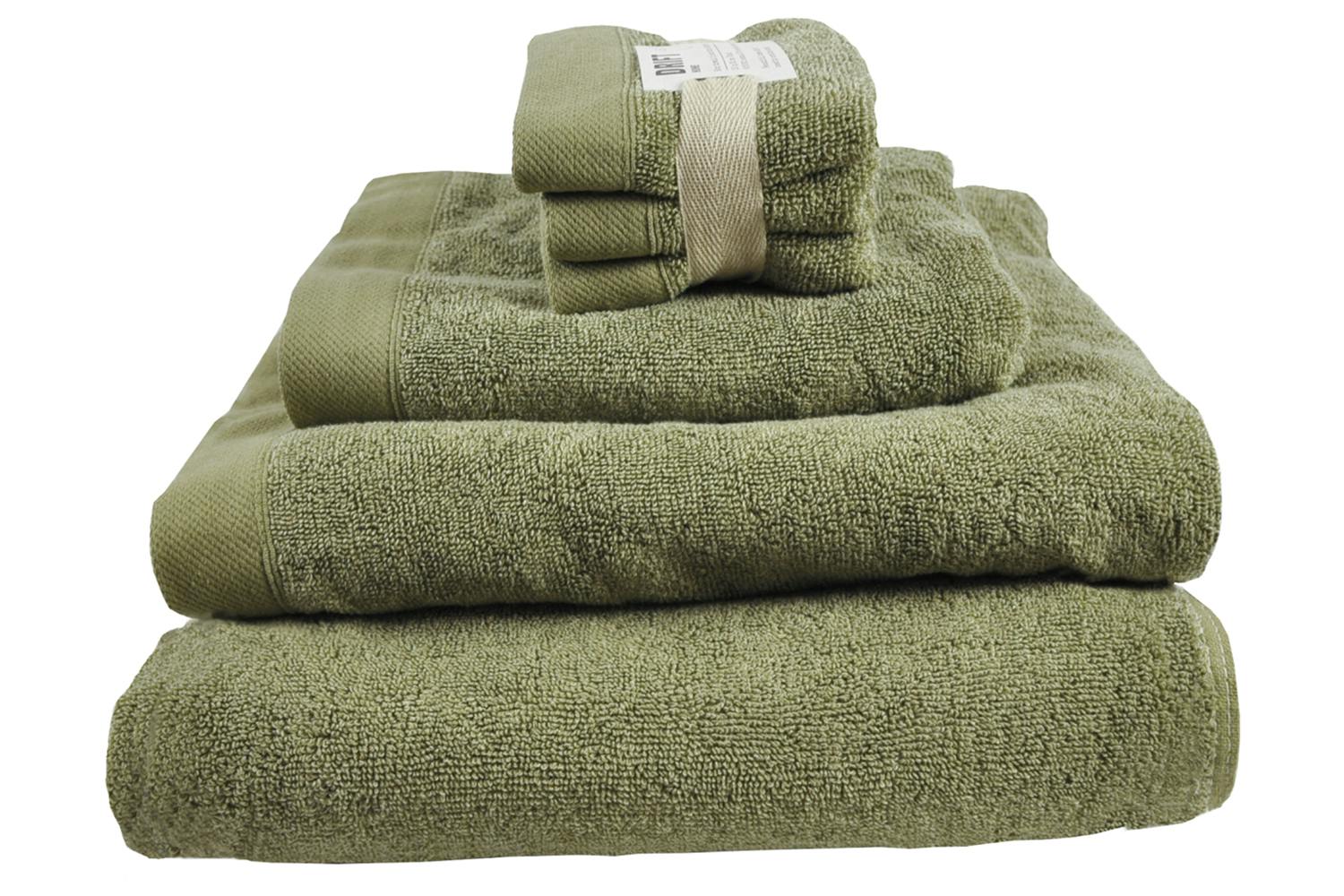 Drift | Eco Dye Bath Towel | Khaki