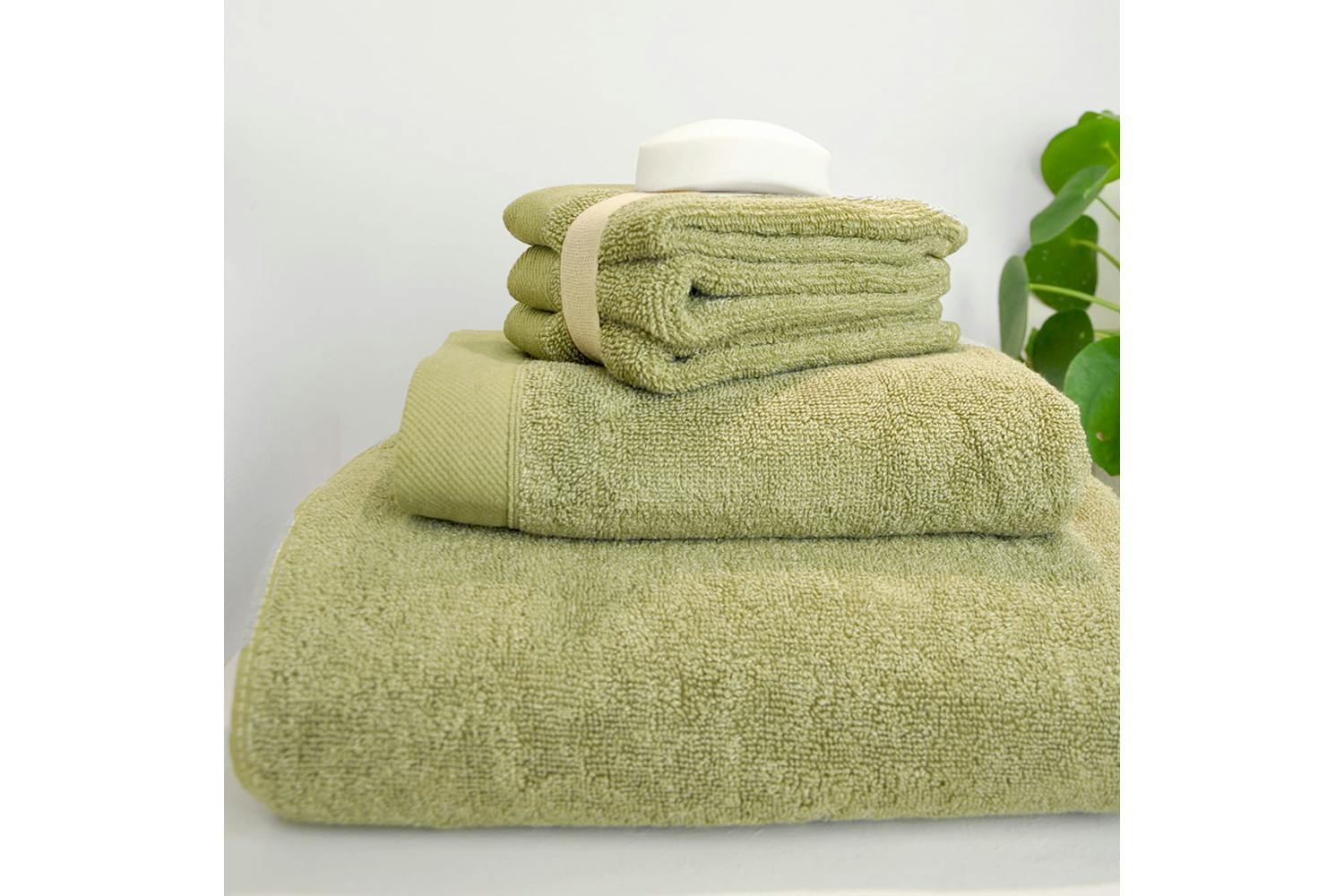 Drift | Eco Dye Bath Towel | Khaki