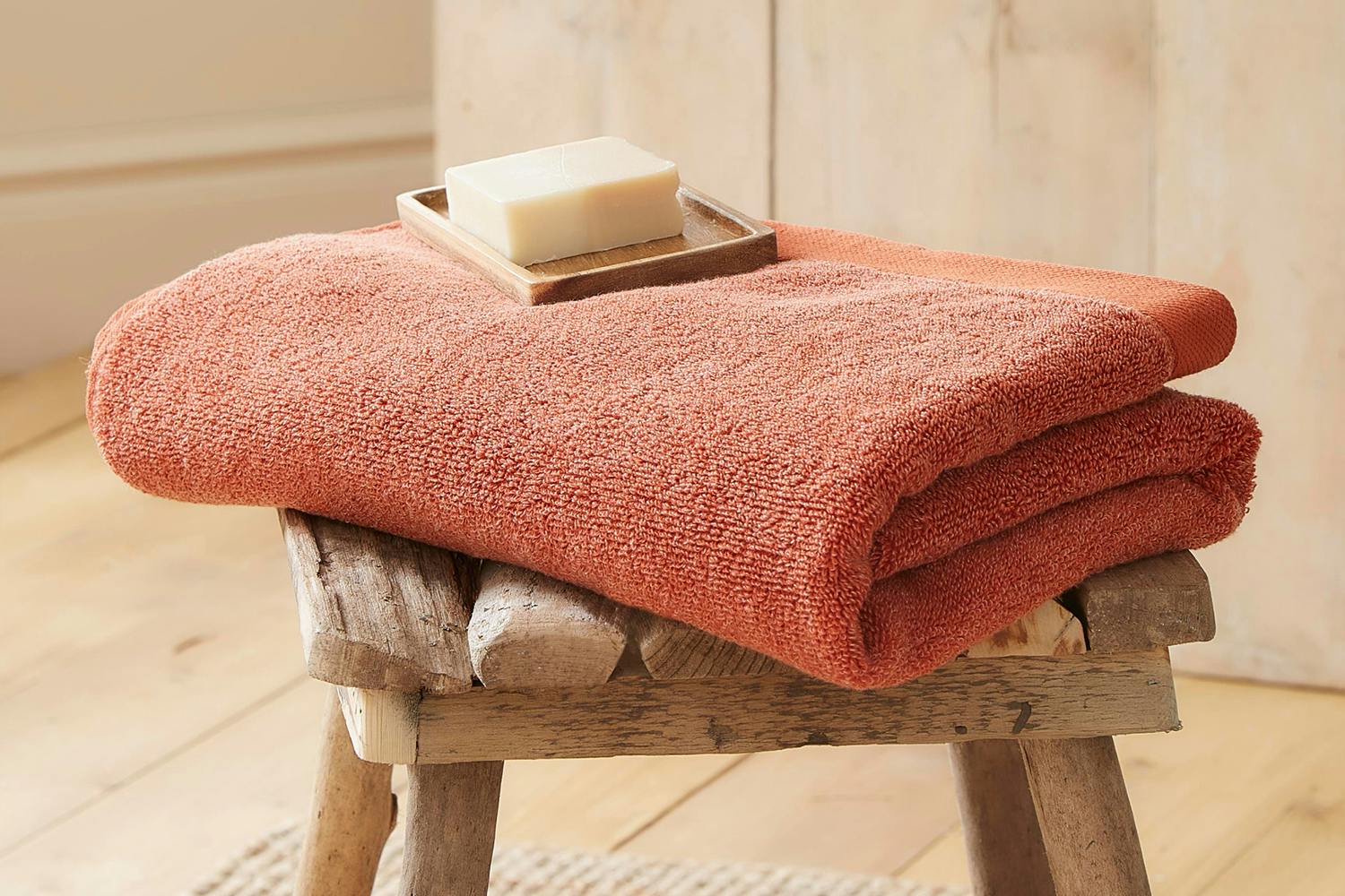 Drift | Eco Dye Hand Towel | Terracotta