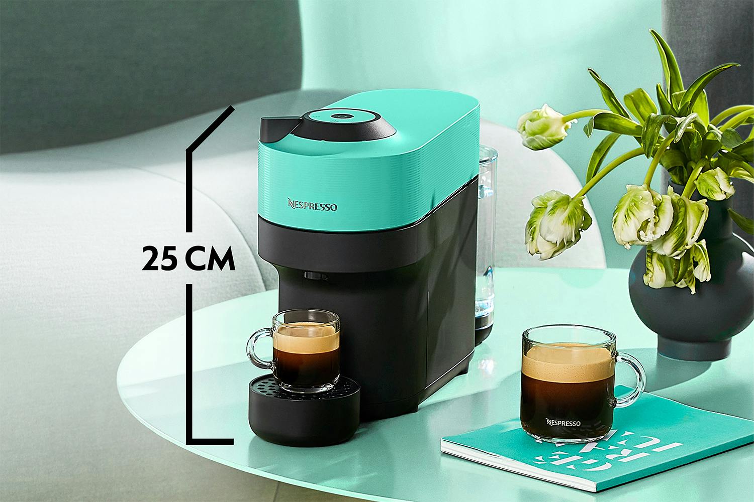 Nespresso, Krups, POD coffee machine, mint, XN920440MI