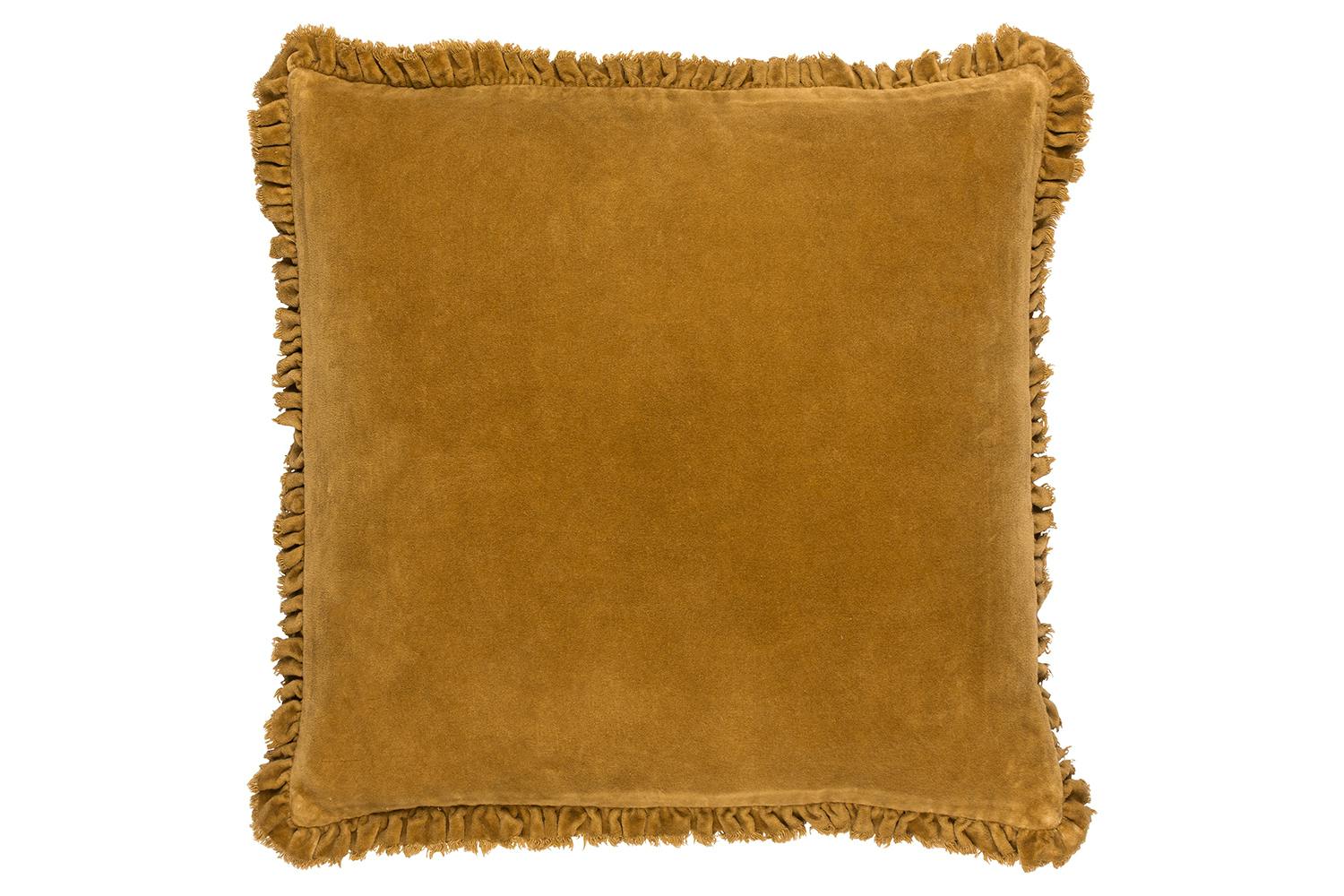 Bertie Feather Cushion | Saffron | 45 x 45 cm