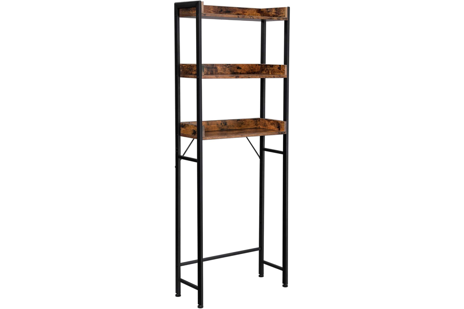 Vasagle BTS002B01 Toilet Shelf Bathroom | Vintage Brown Black