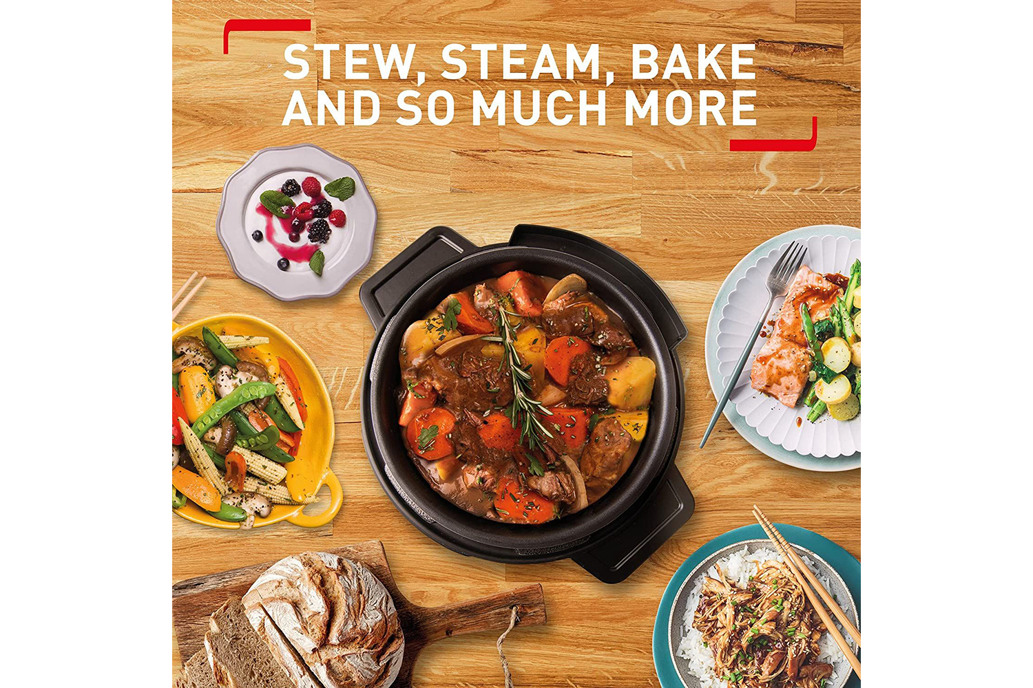 Tefal Turbo Cuisine 4.8L Multi Pressure Cooker CY754840 Black Ireland