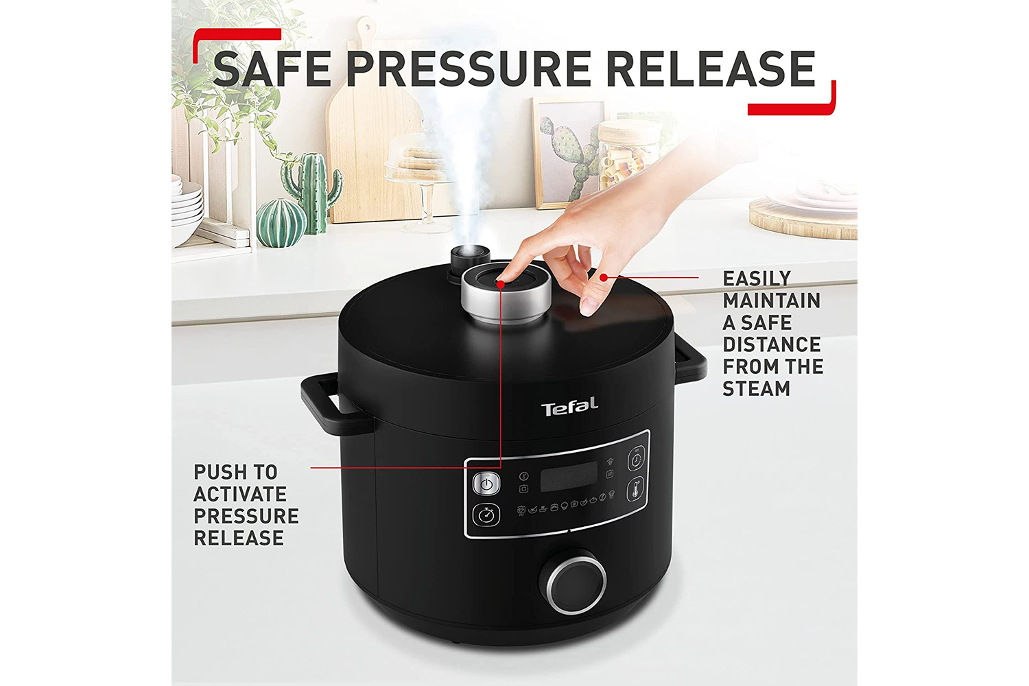 Tefal Turbo Cuisine 4.8L Multi Pressure Cooker CY754840 Black Ireland
