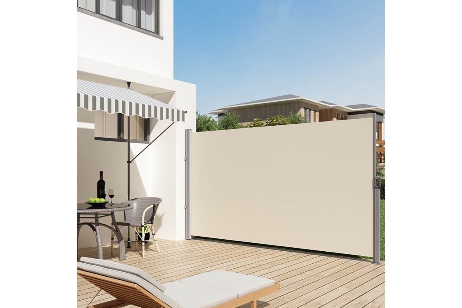 Songmics GSA205E Side Awning Beige Ireland