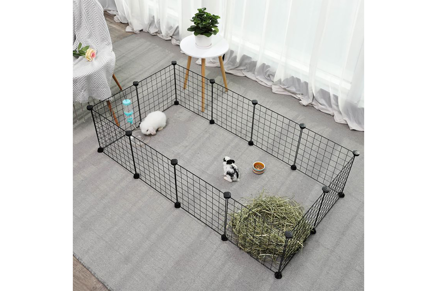 Songmics LPI01H Grid Enclosure for Small Animals 12 Grids