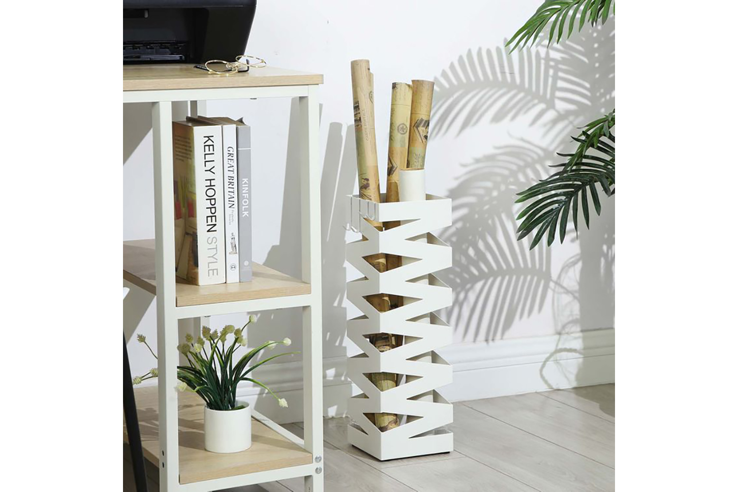 Songmics LUC16W Umbrella Stand Square | White