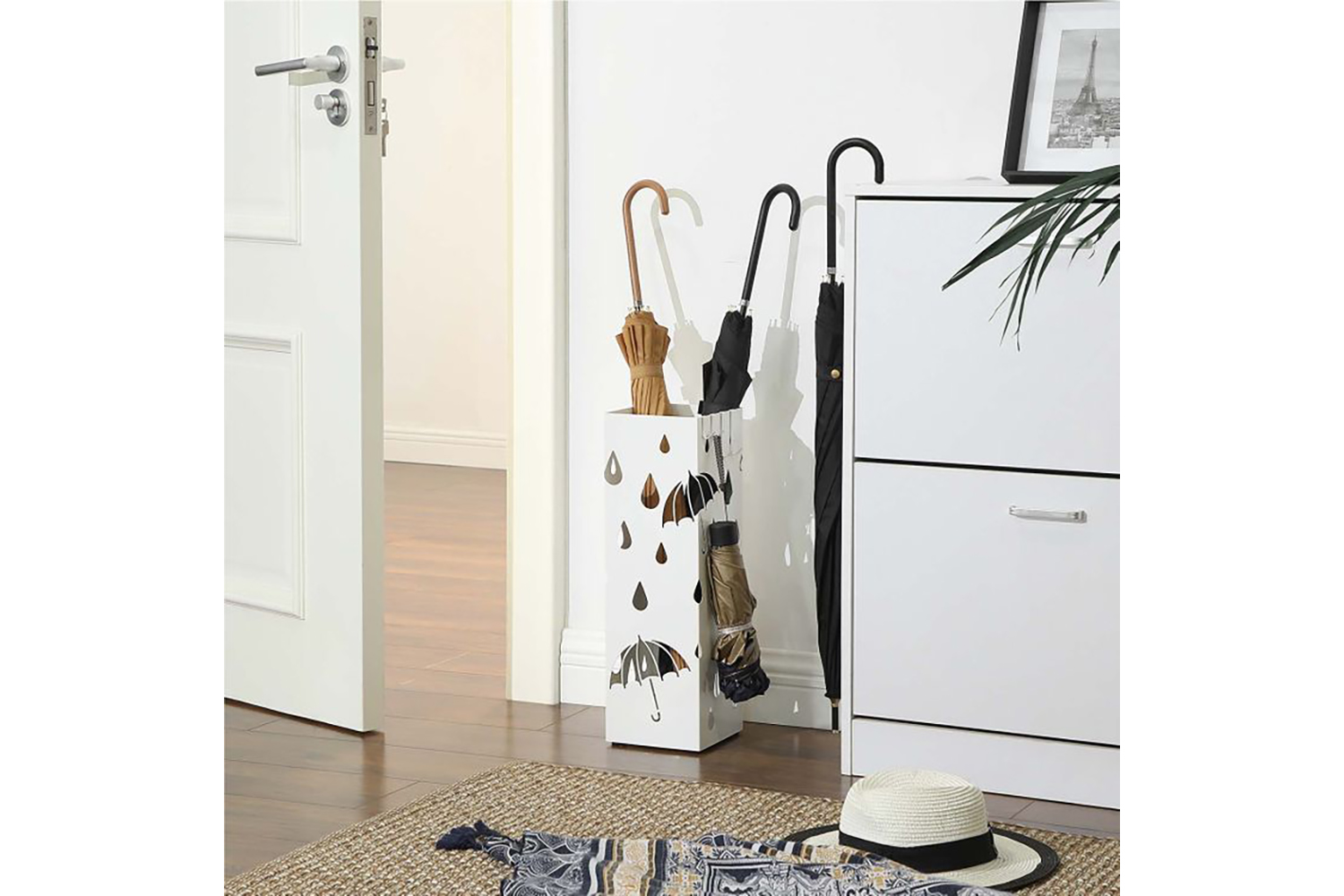 Songmics LUC49W Lovely Umbrella Stand | White
