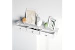 Songmics LWS085W01 Wall Shelf with Drawers | White