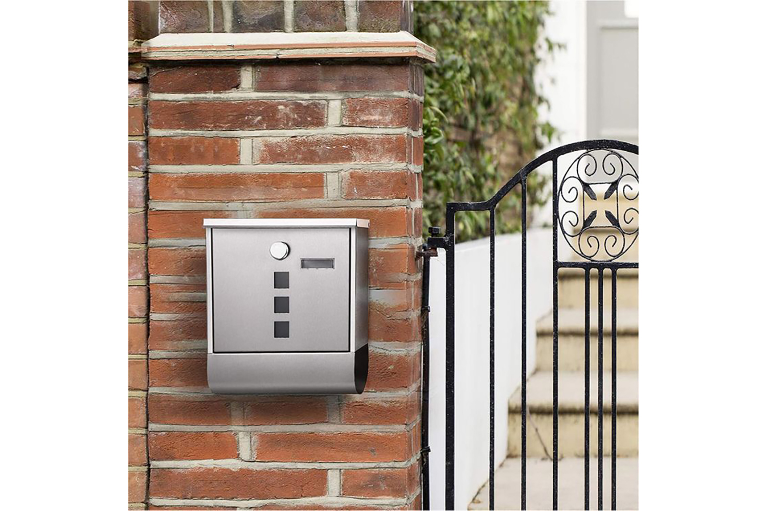 Songmics GMB020S02 Mail Box Made of Stainless Steel | Silver