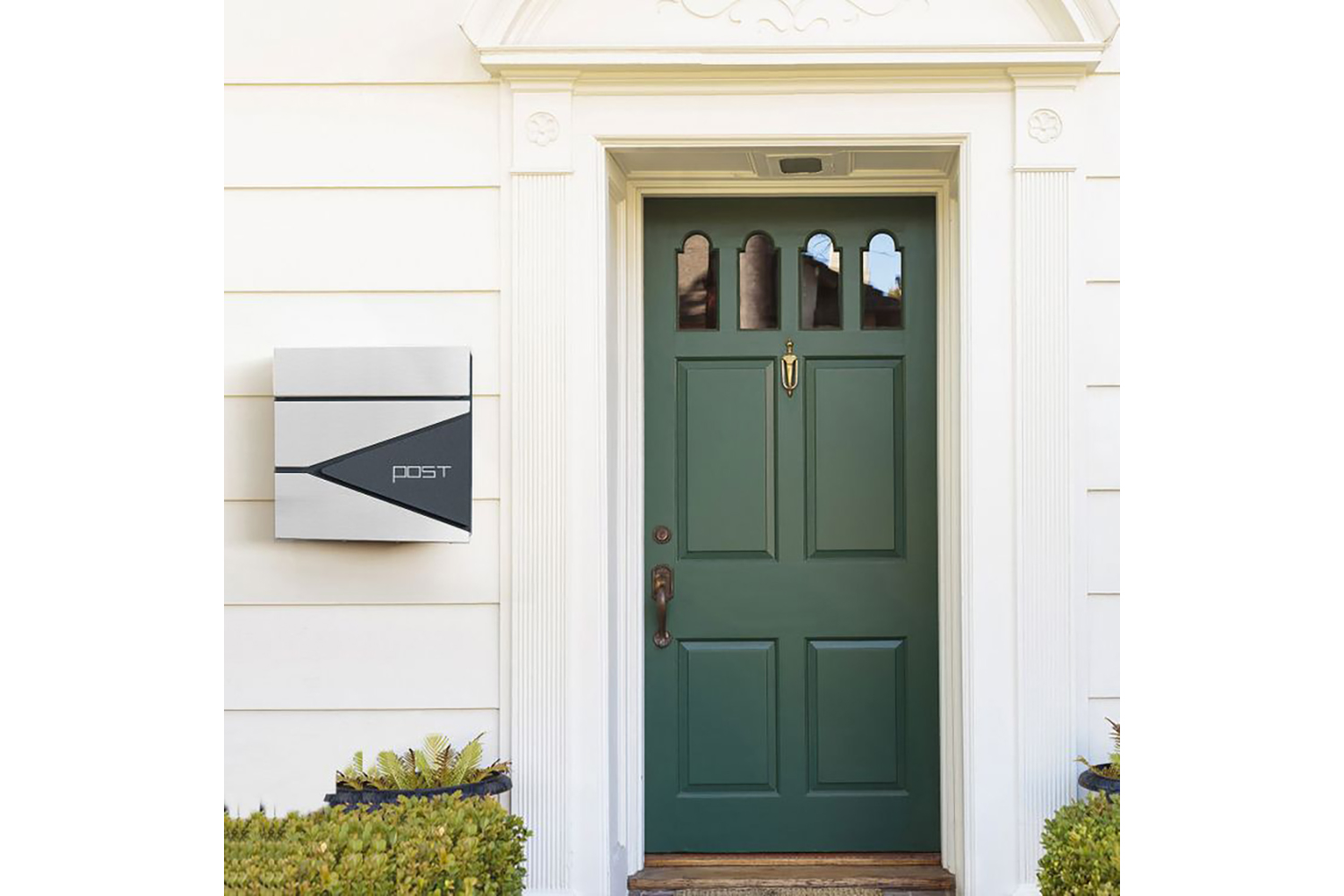 Songmics GMB51AS Mail Box with Newspaper Compartment