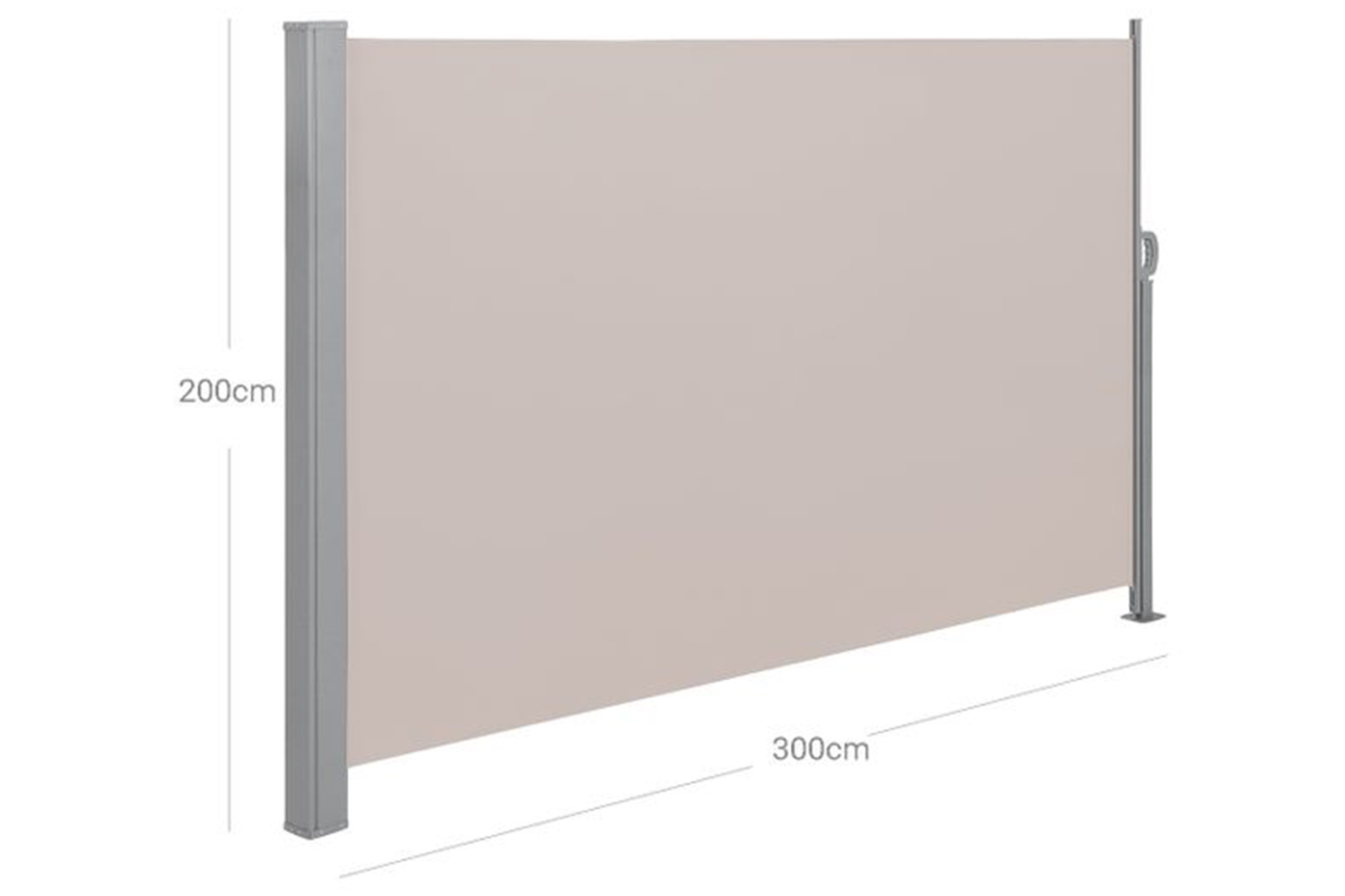 Songmics GSA200K02 Side Awning Taupe Ireland