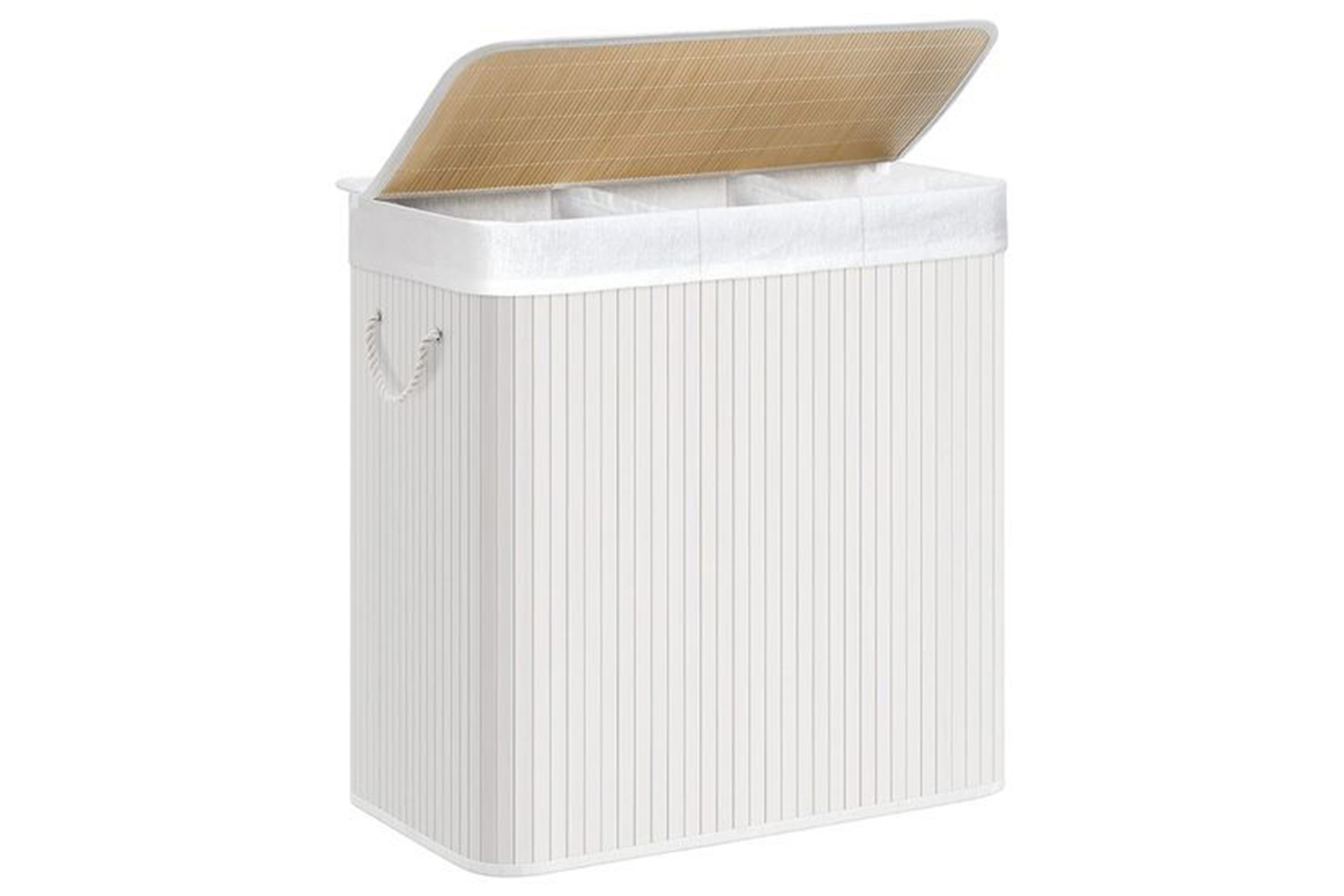 Songmics LCB091W01 150L Laundry Basket with 3 Compartments