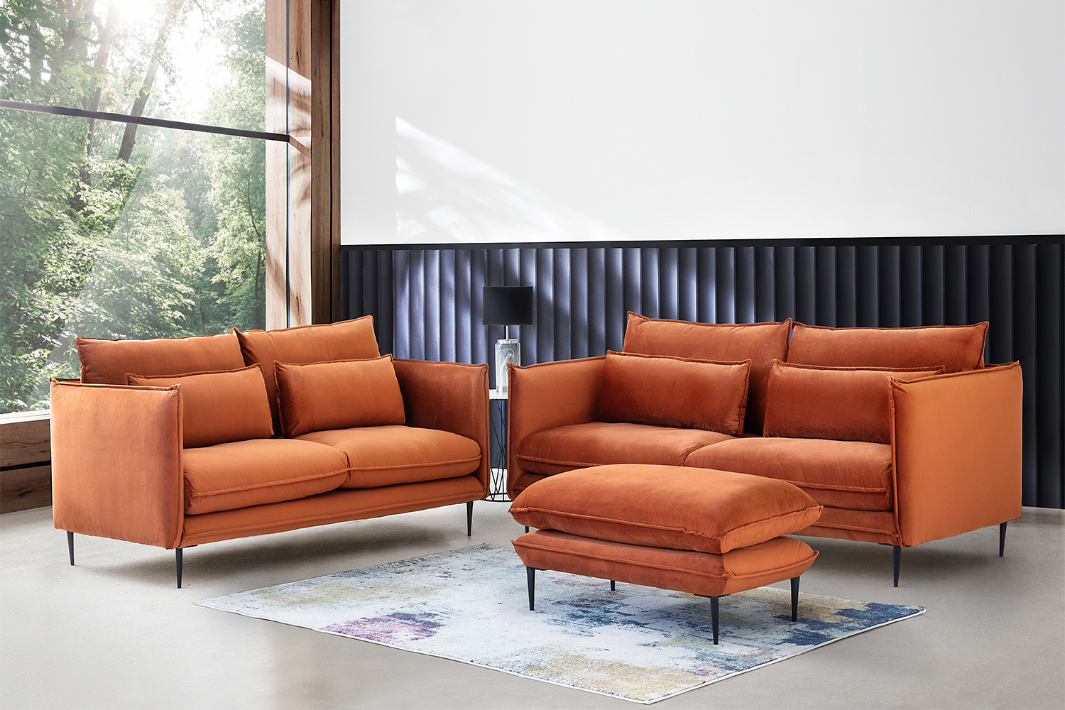 Maeve 2 Seater Sofa | Rust